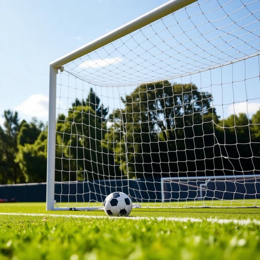 Goal net and ball
